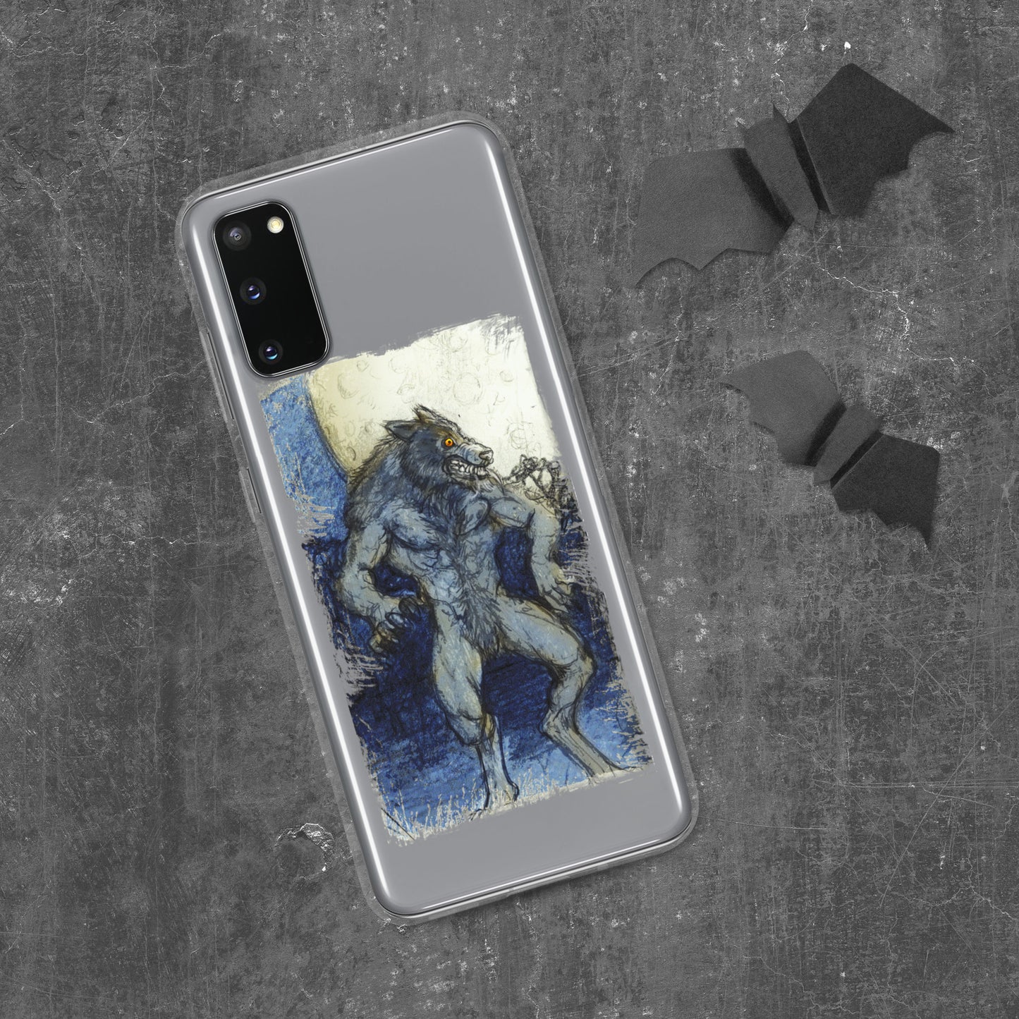 Blue Moon Werewolf Clear Case for Samsung®
