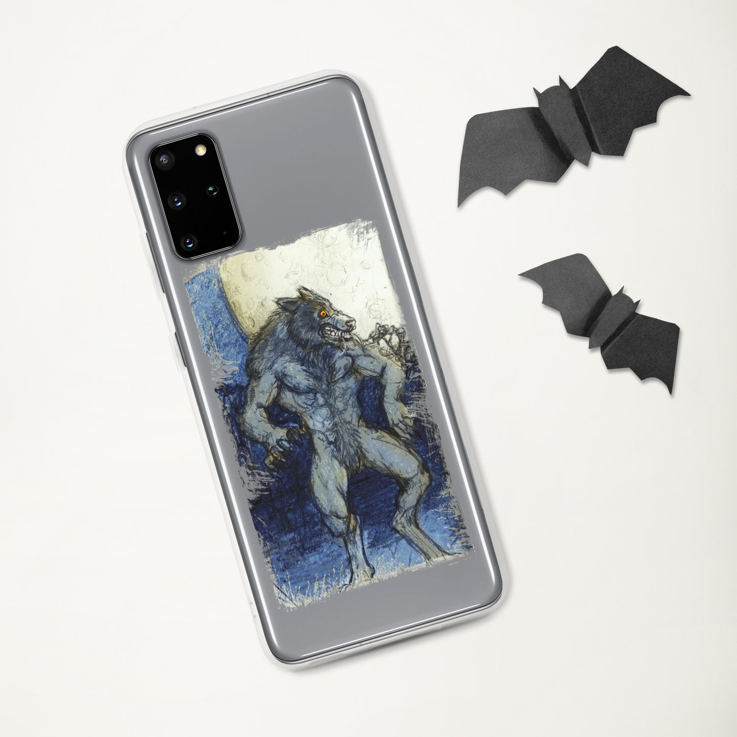 Blue Moon Werewolf Clear Case for Samsung®