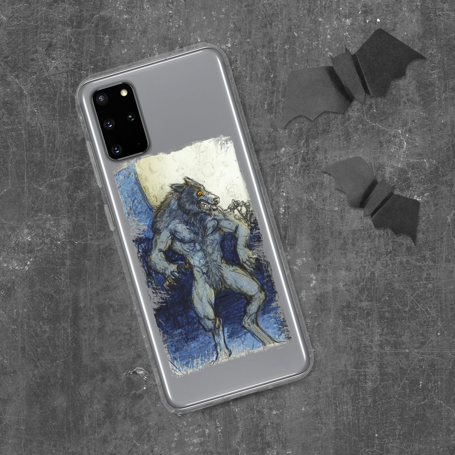 Blue Moon Werewolf Clear Case for Samsung®