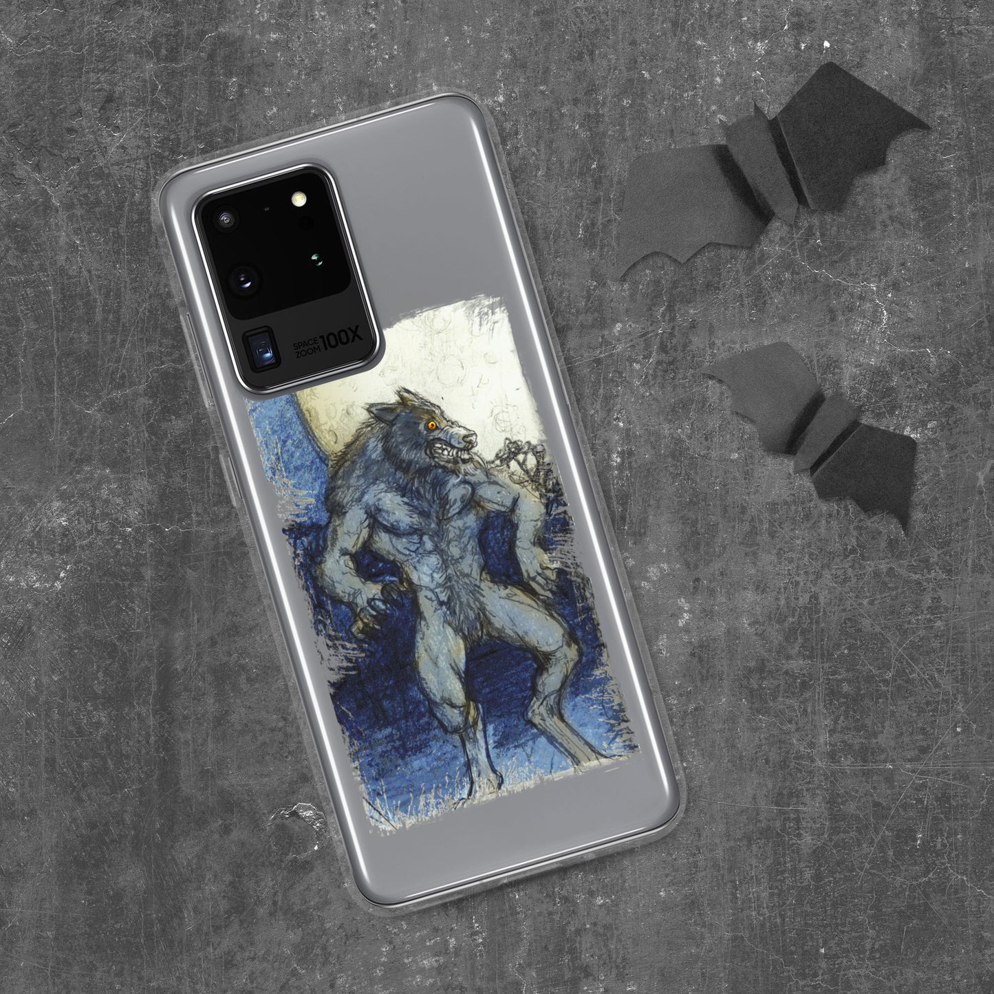 Blue Moon Werewolf Clear Case for Samsung®
