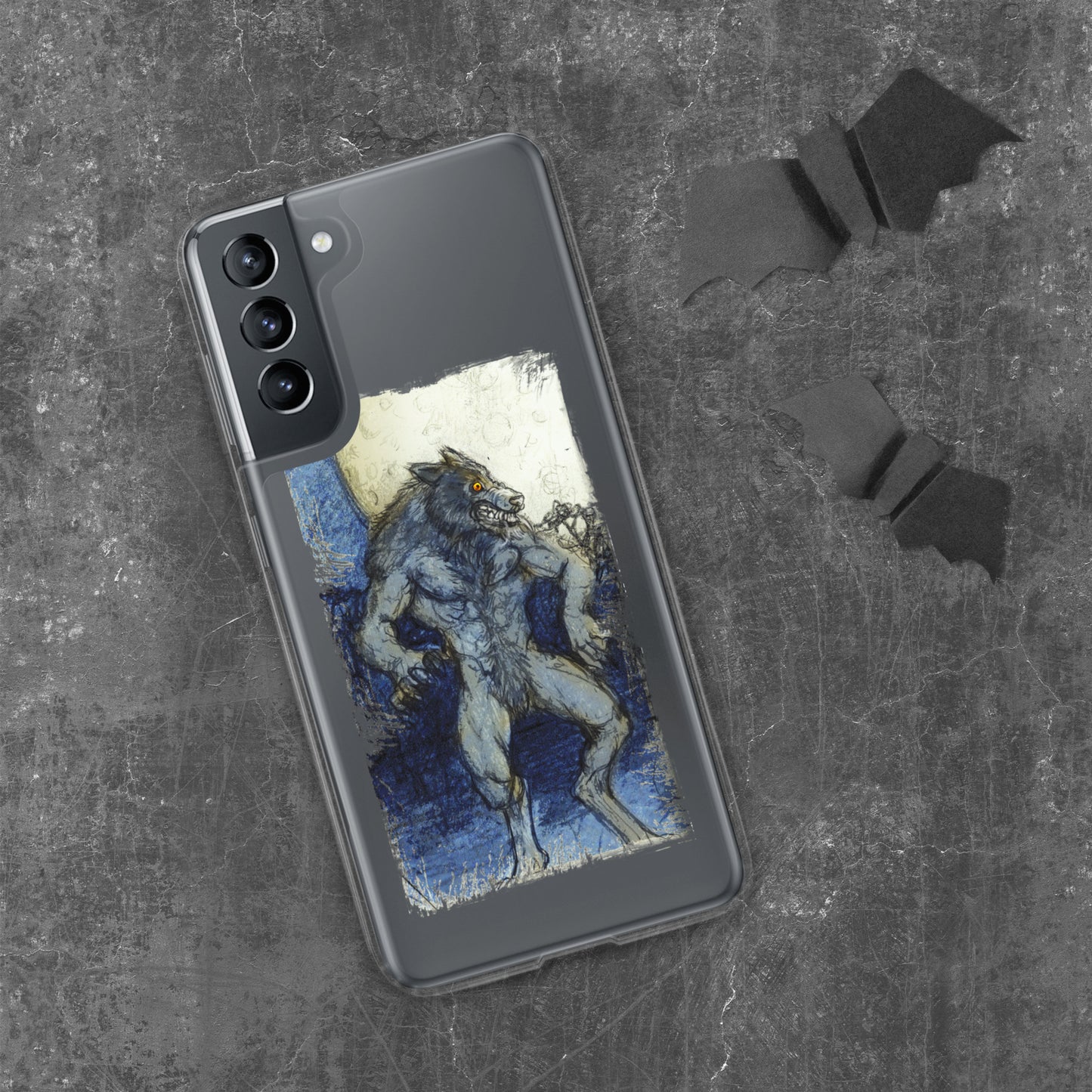 Blue Moon Werewolf Clear Case for Samsung®
