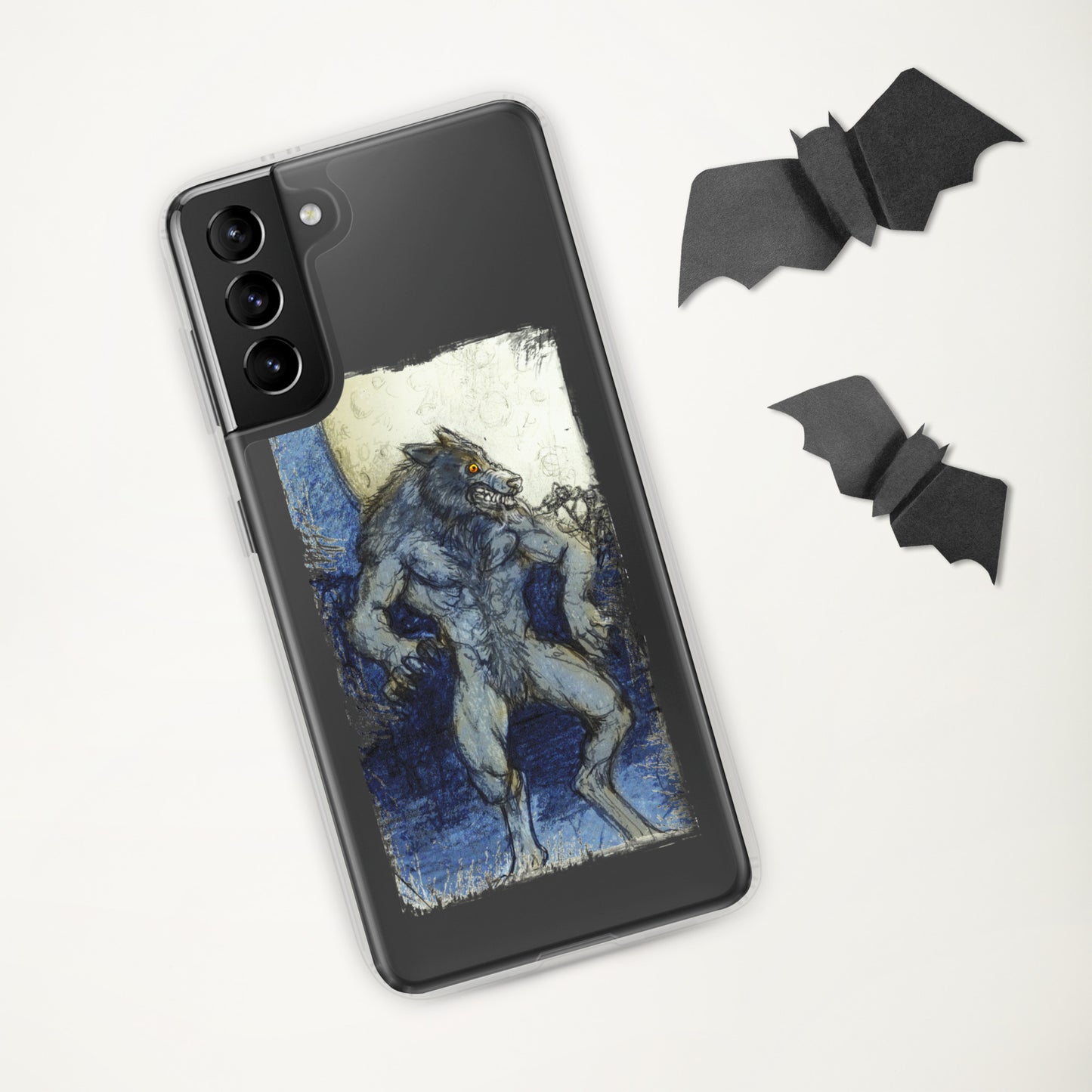 Blue Moon Werewolf Clear Case for Samsung®