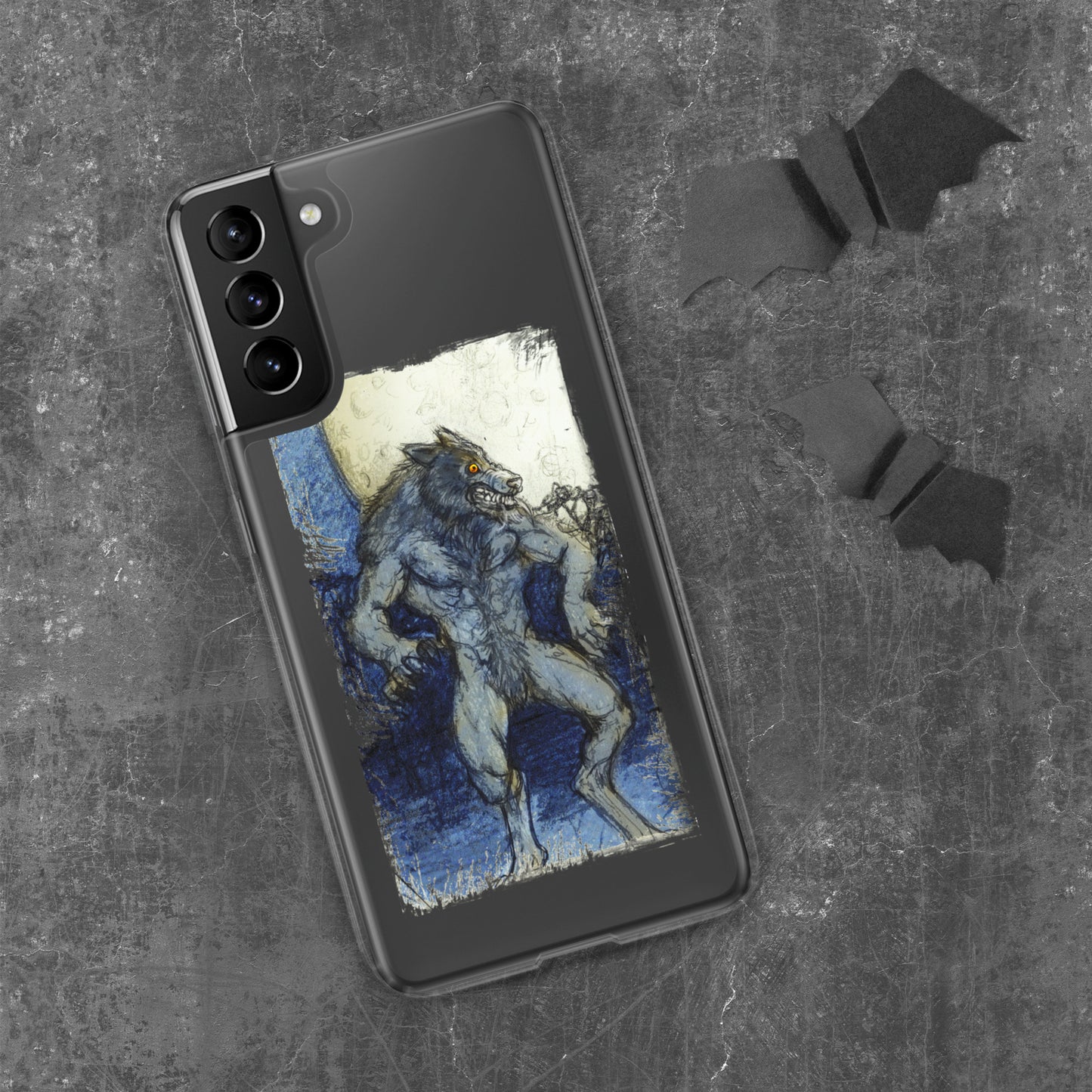 Blue Moon Werewolf Clear Case for Samsung®