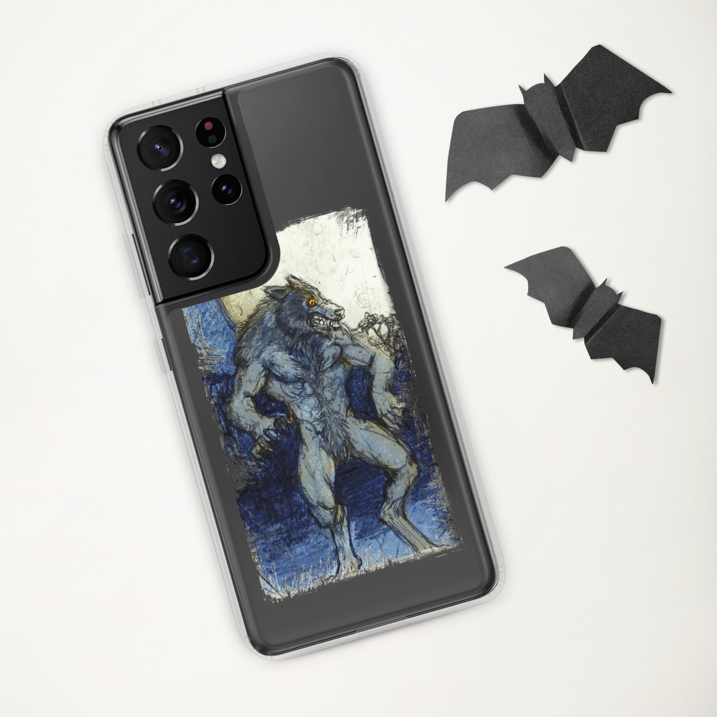 Blue Moon Werewolf Clear Case for Samsung®