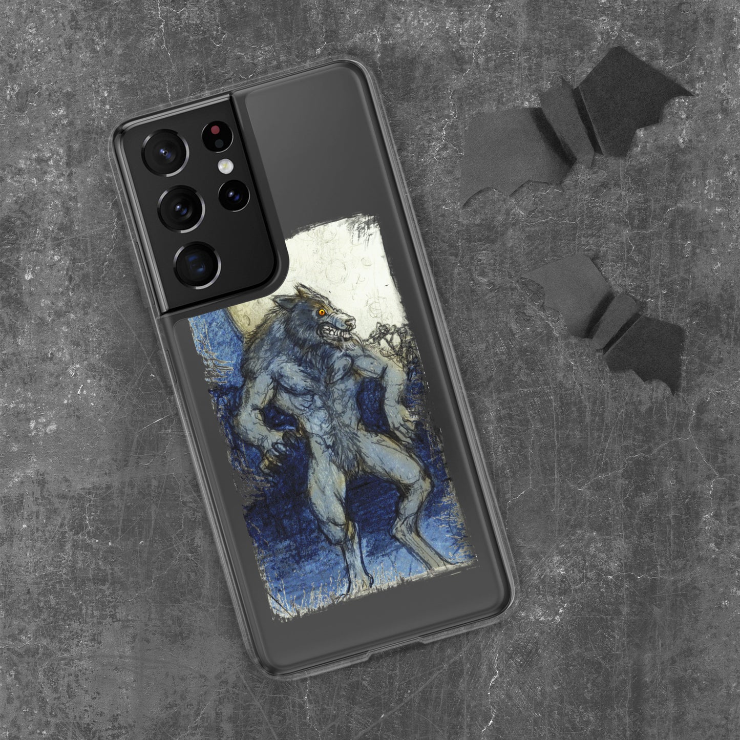 Blue Moon Werewolf Clear Case for Samsung®