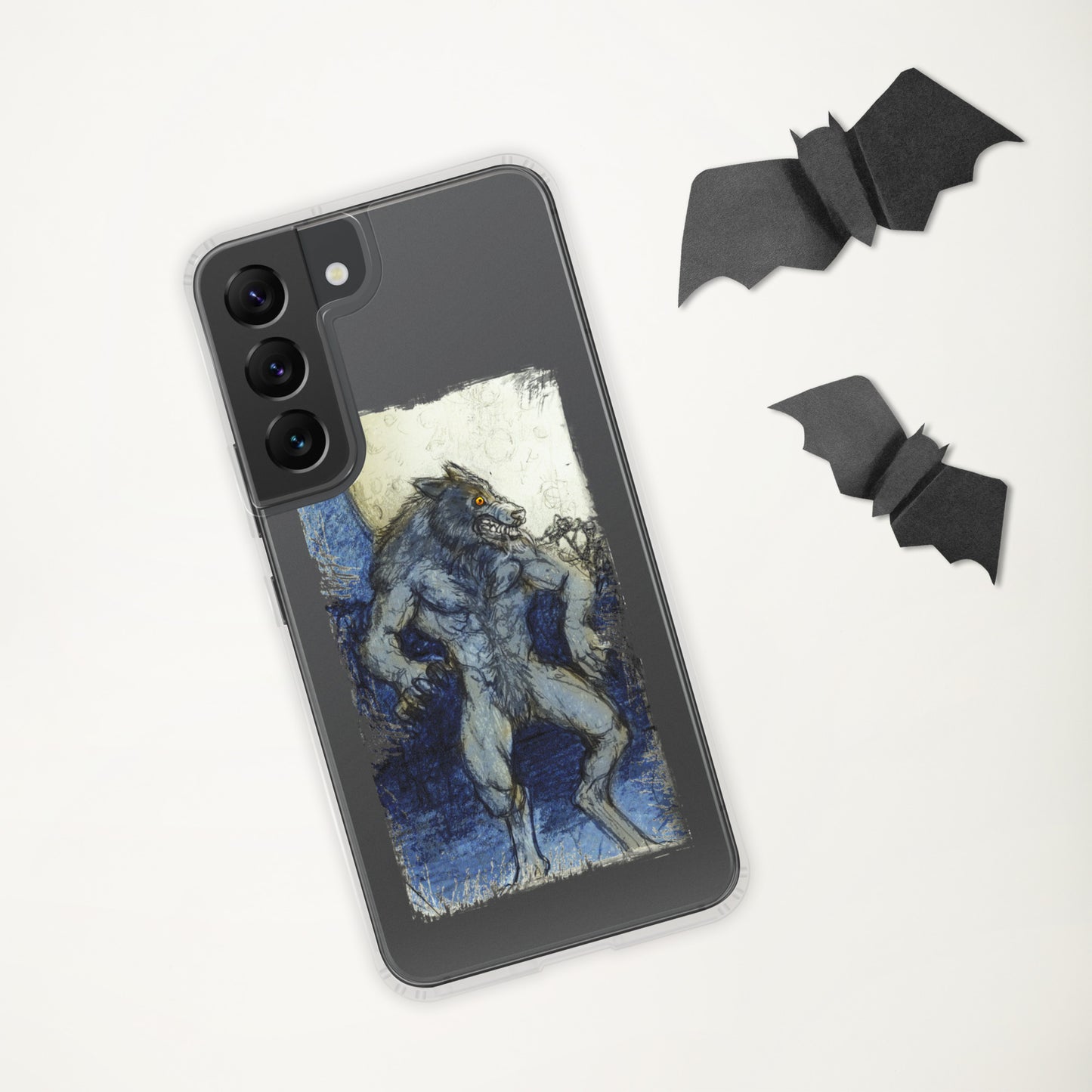 Blue Moon Werewolf Clear Case for Samsung®