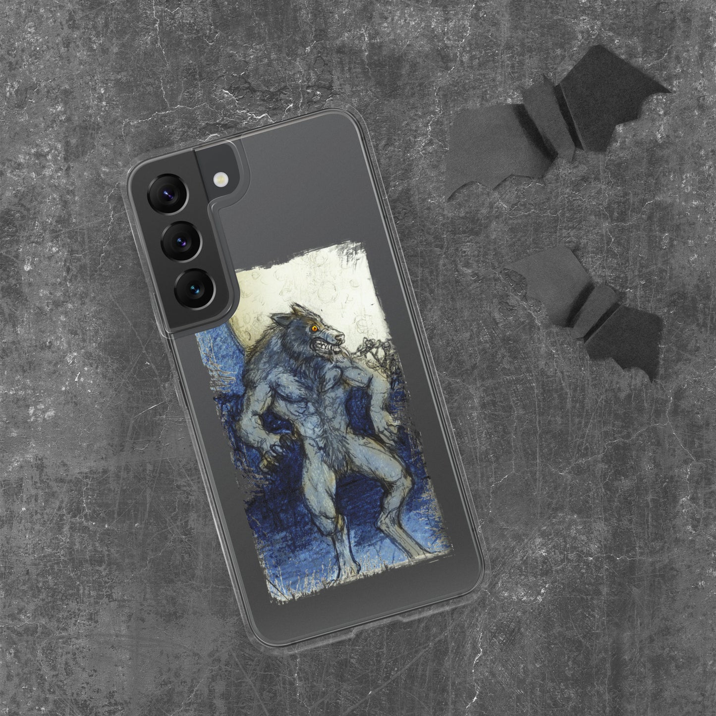 Blue Moon Werewolf Clear Case for Samsung®