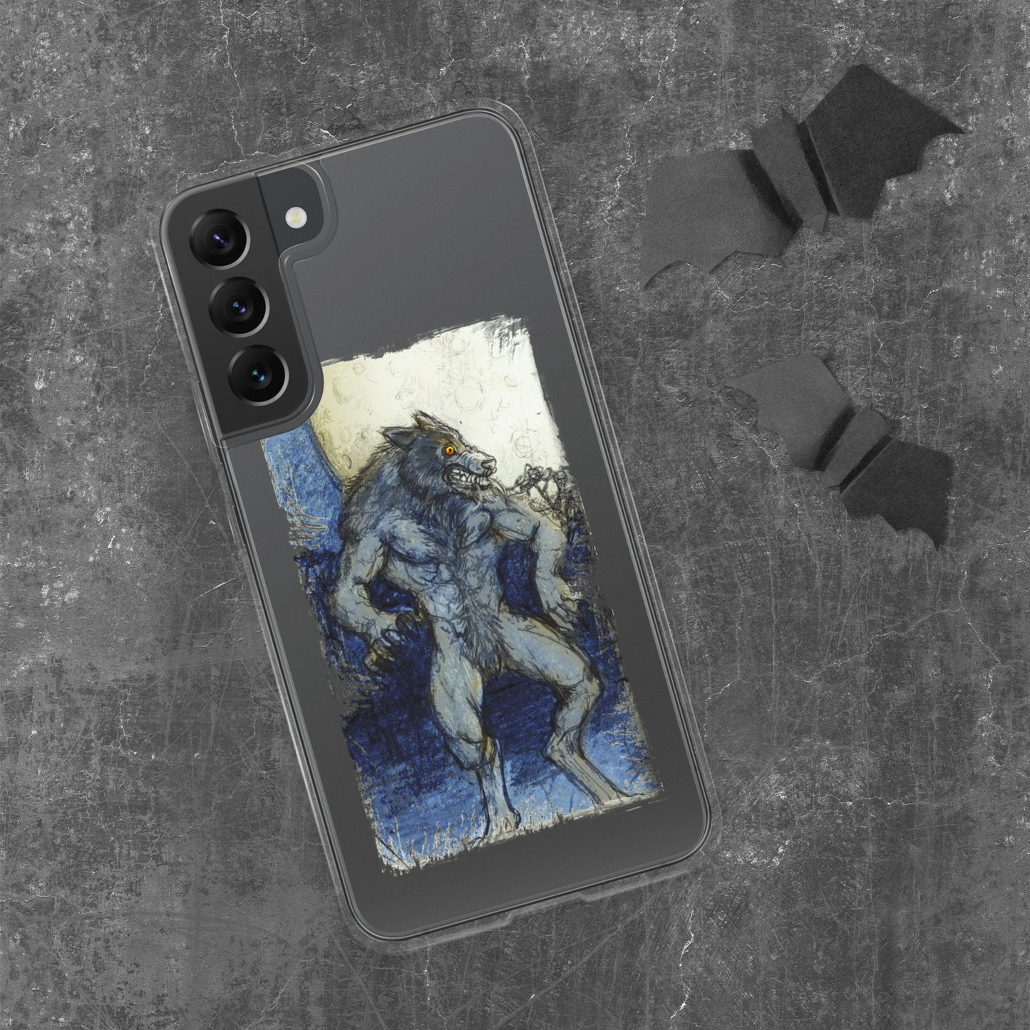 Blue Moon Werewolf Clear Case for Samsung®