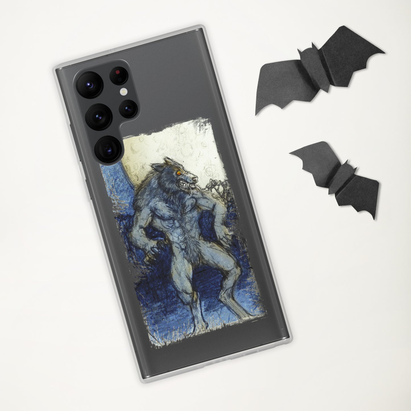 Blue Moon Werewolf Clear Case for Samsung®