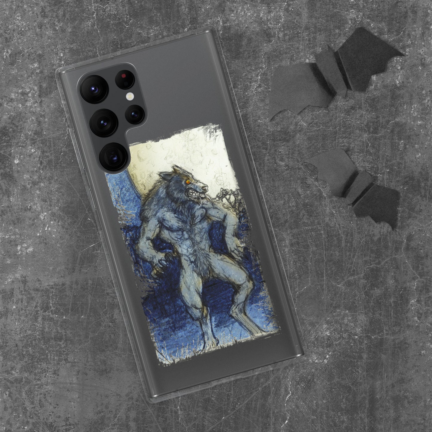 Blue Moon Werewolf Clear Case for Samsung®
