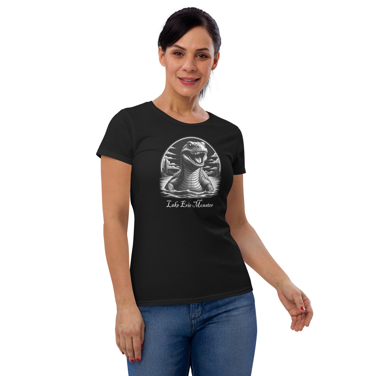 Bessie The Lake Erie Monster - women's short sleeve t-shirt
