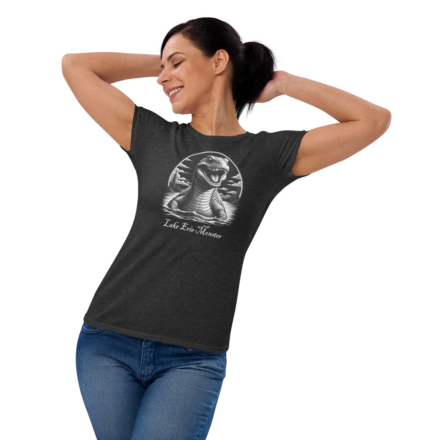 Bessie The Lake Erie Monster - women's short sleeve t-shirt