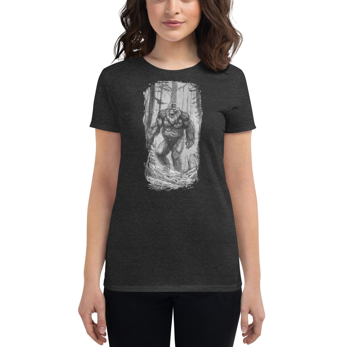 Engraved Bigfoot Women's short sleeve t-shirt