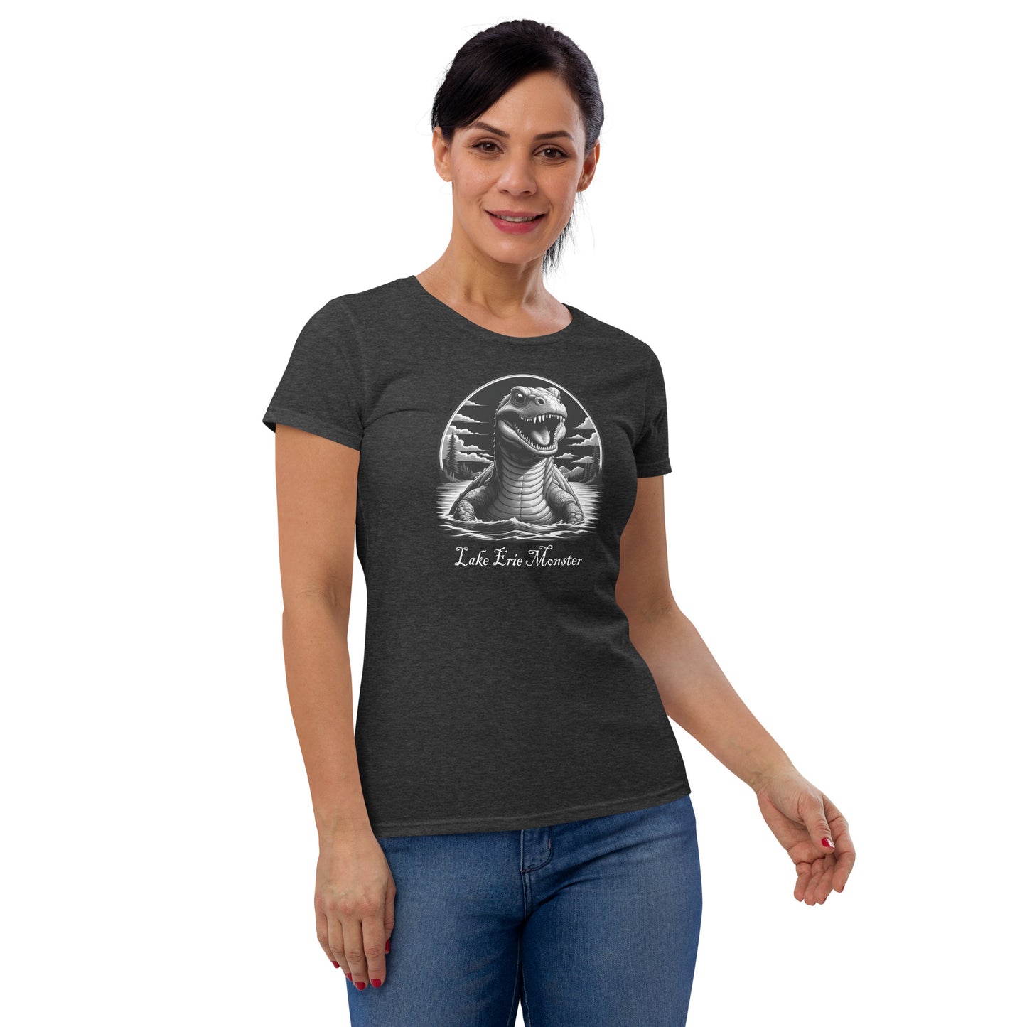 Bessie The Lake Erie Monster - women's short sleeve t-shirt