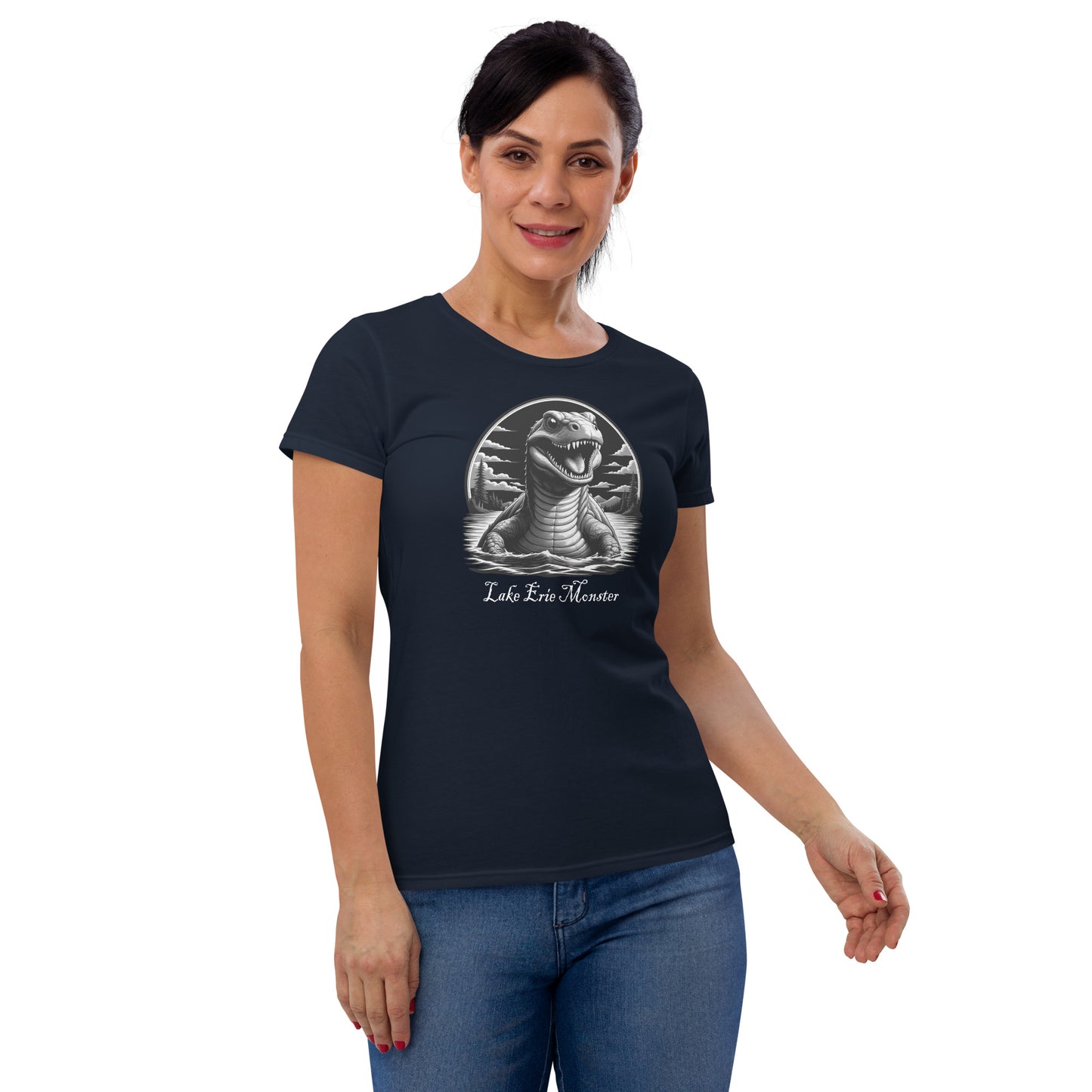 Bessie The Lake Erie Monster - women's short sleeve t-shirt