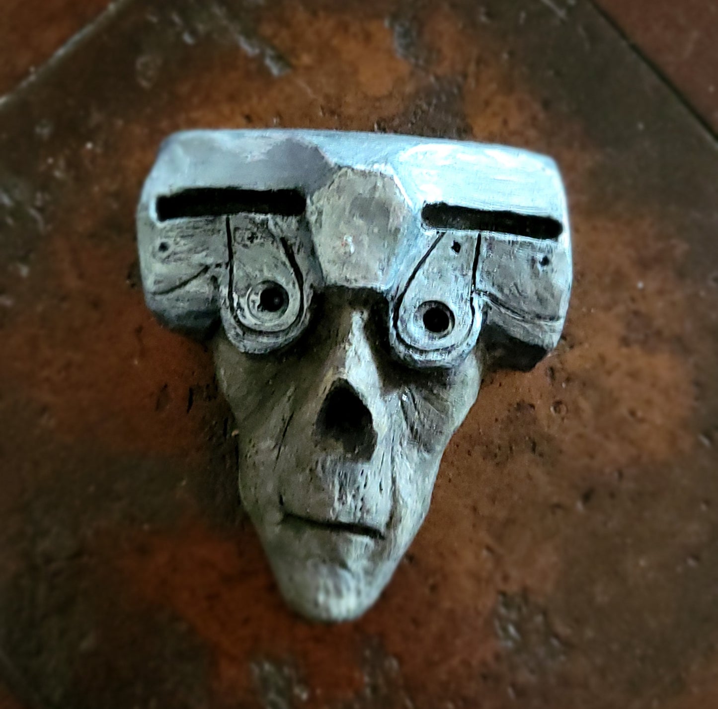 Alien Zombie mech slate grey 3D magnet