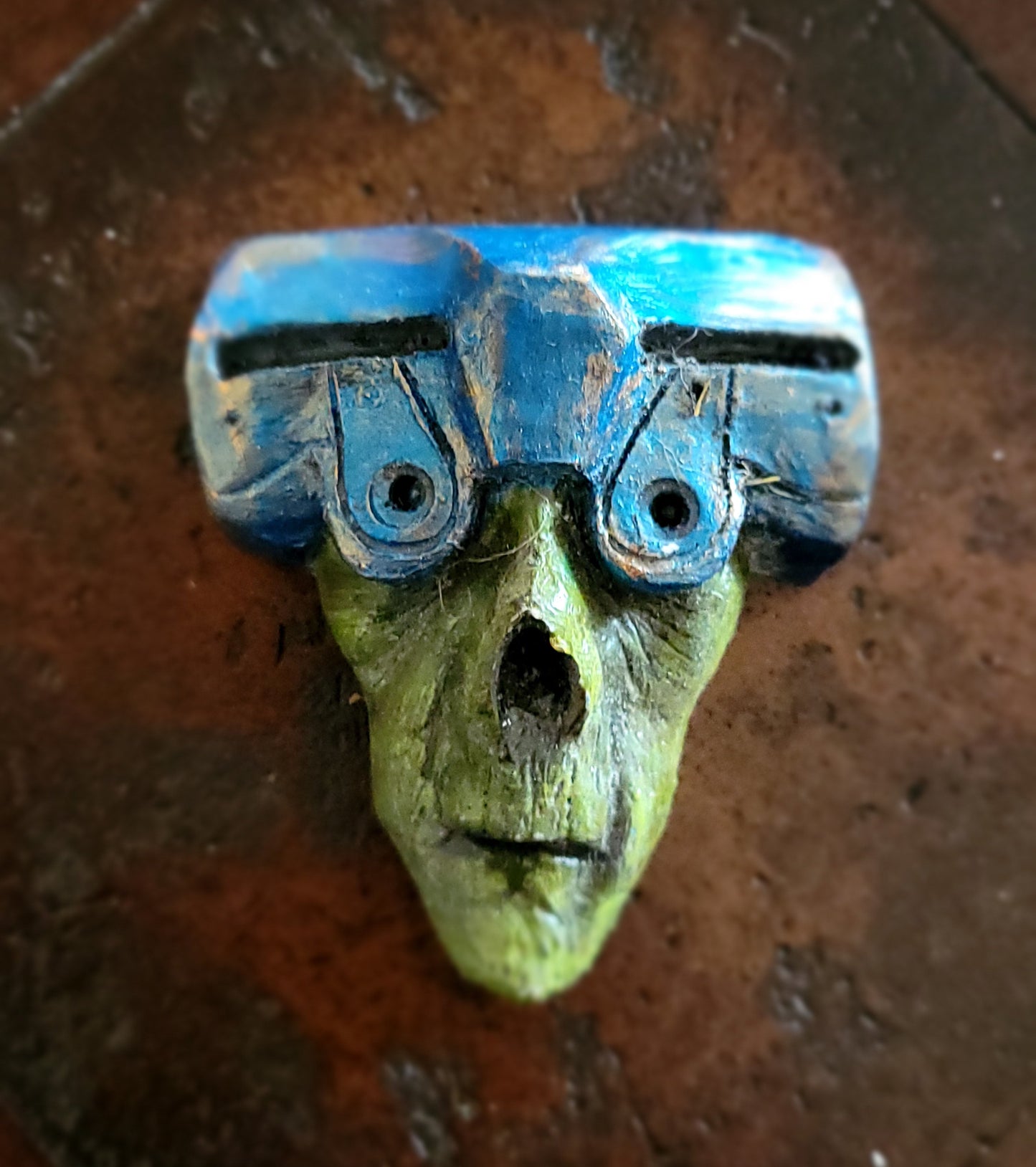 Alien Zombie mech dark blue 3D magnet