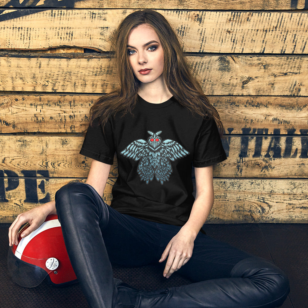 Black Mothman Unisex t-shirt cryptidcurosities