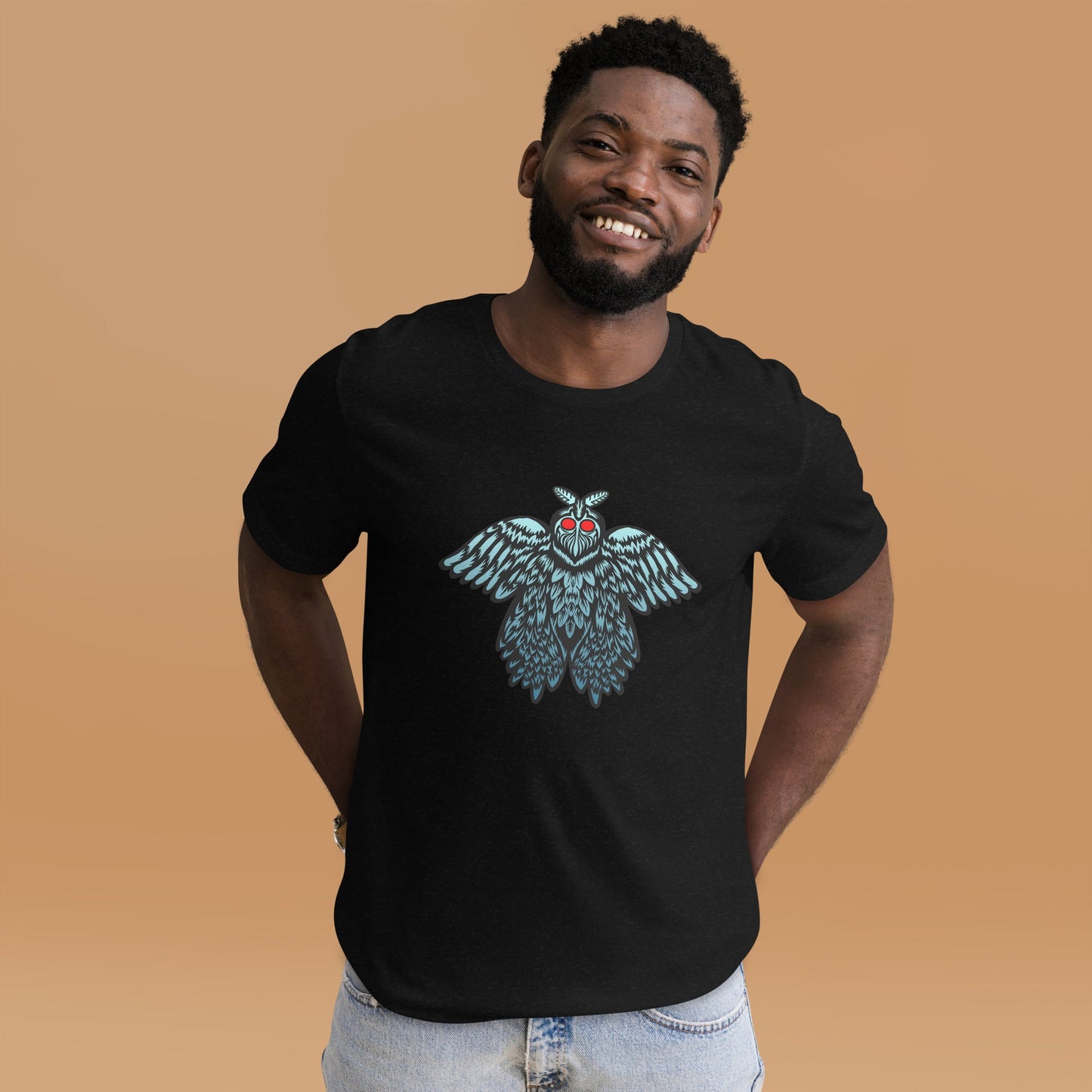 Black Mothman Unisex t-shirt cryptidcurosities