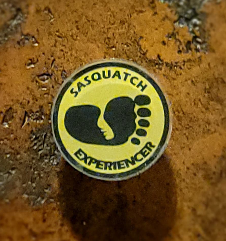 Sasquatch Experiencer Acrylic Pin cryptidcurosities