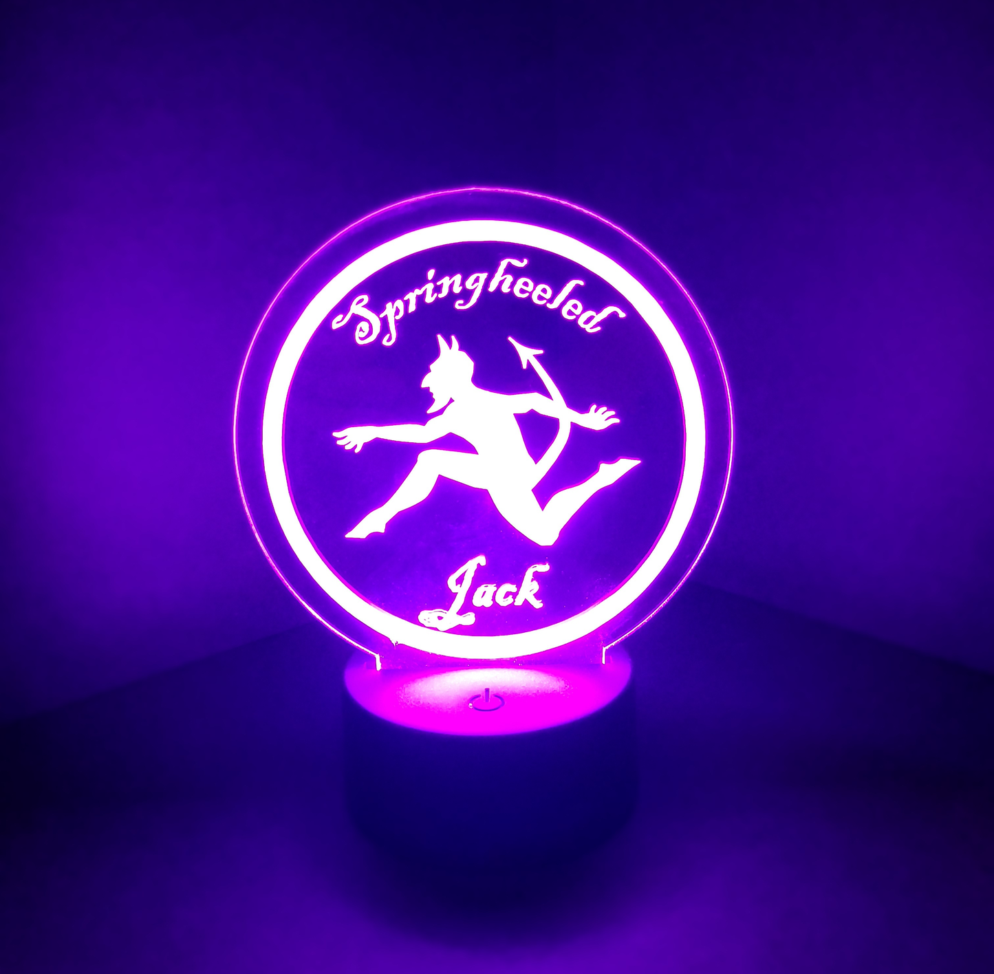 Springheeled Jack LED Sign cryptidcurosities