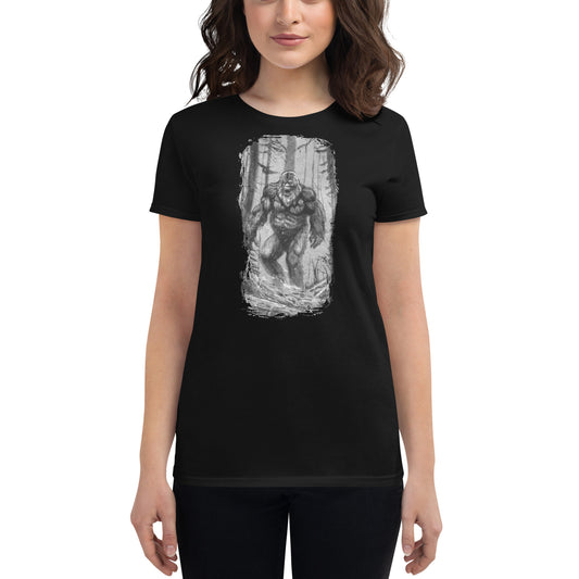 Engraved Bigfoot Women's short sleeve t-shirt