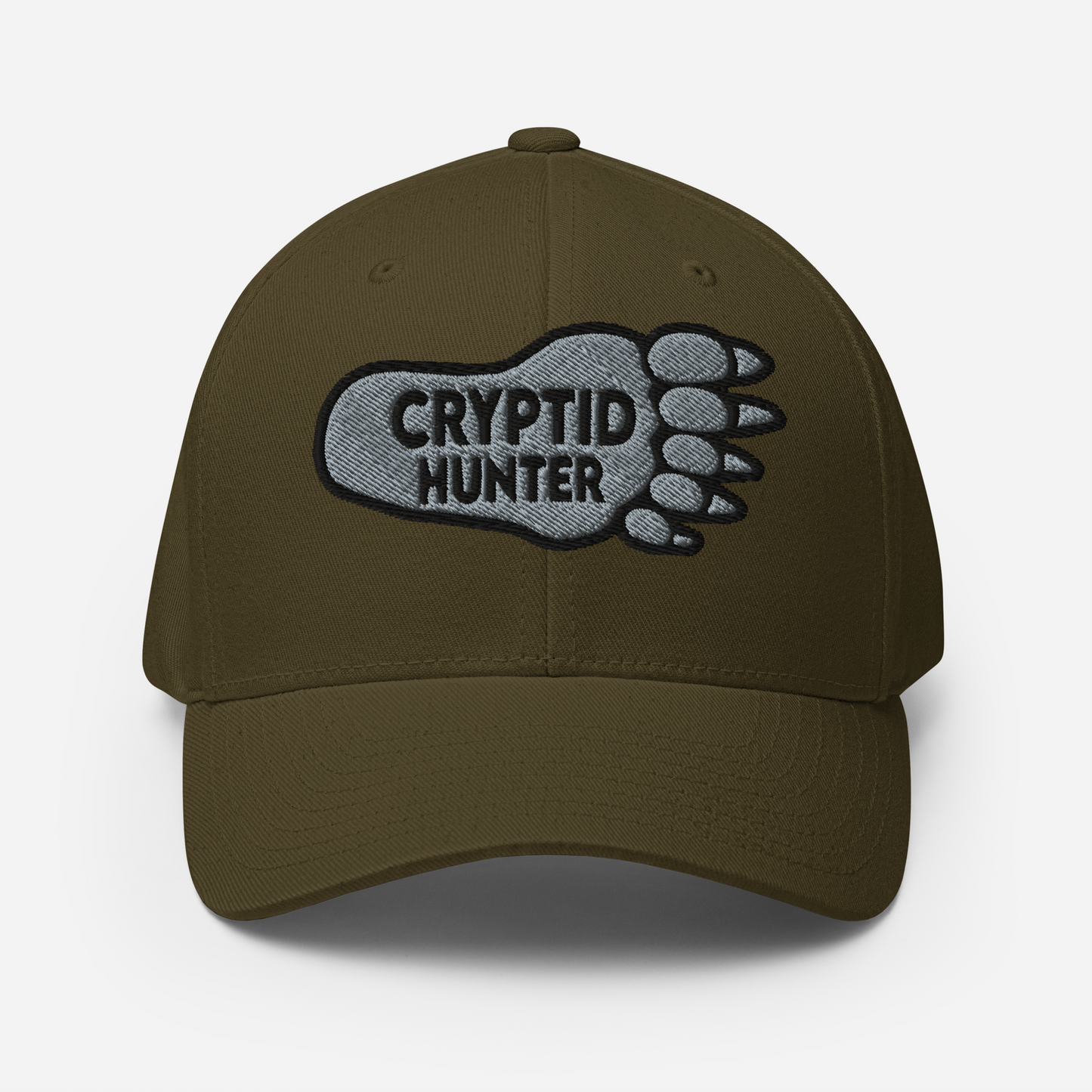 Olive Cryptid Hunter Structured Twill Cap cryptidcurosities