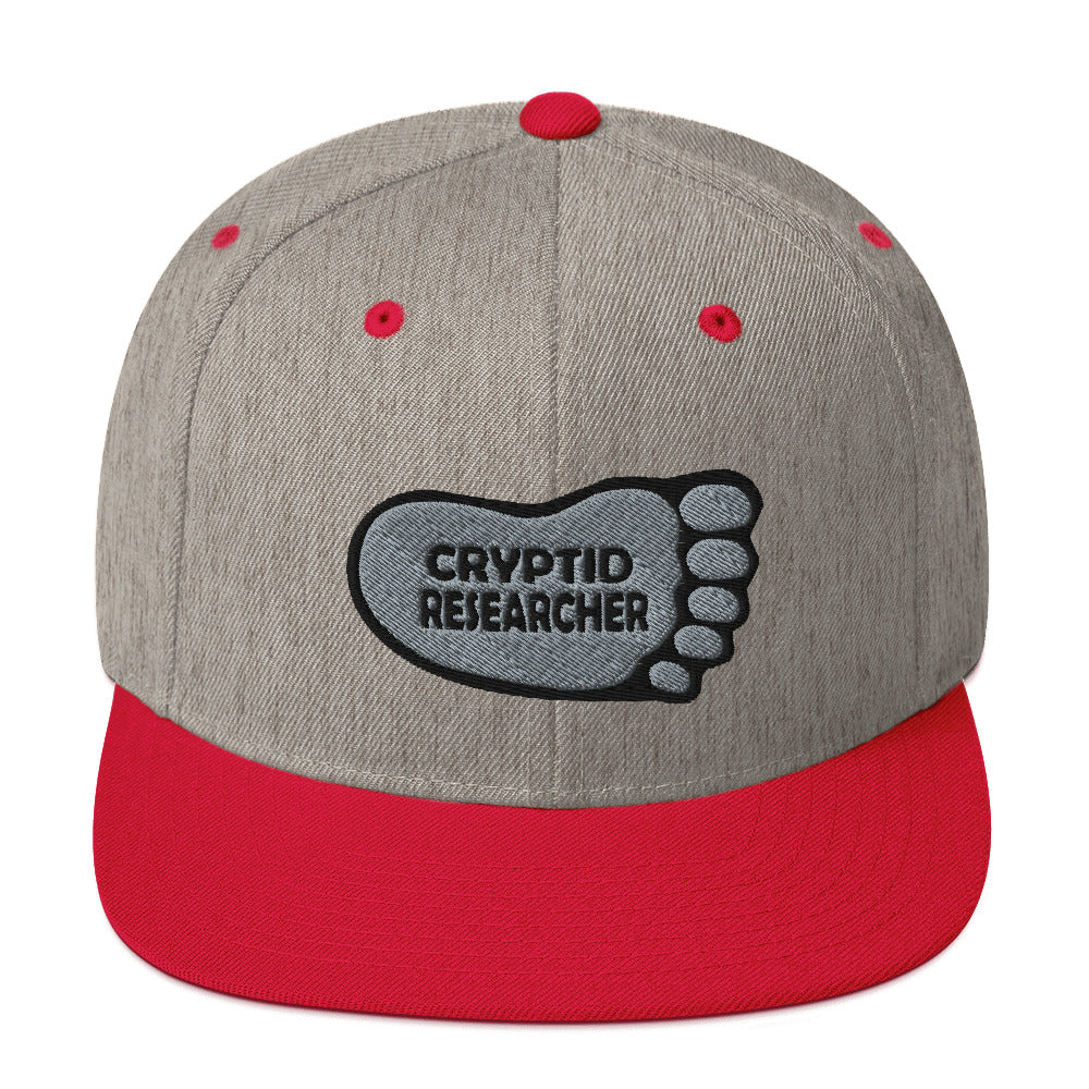 Heather Red Cryptid Researcher Snapback Hat cryptidcurosities
