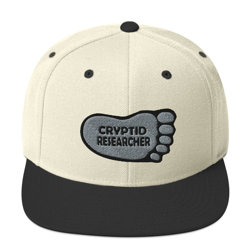 Natural Black Cryptid Researcher Snapback Hat cryptidcurosities