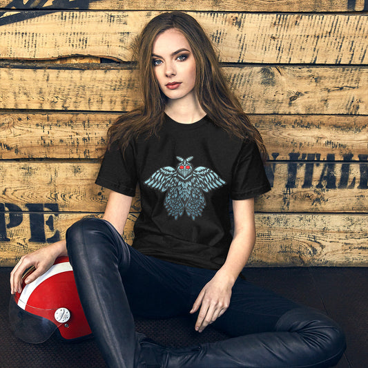 Black Mothman Unisex t-shirt cryptidcurosities