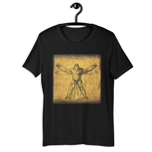 Vitruvian Bigfoot Unisex t-shirt cryptidcurosities