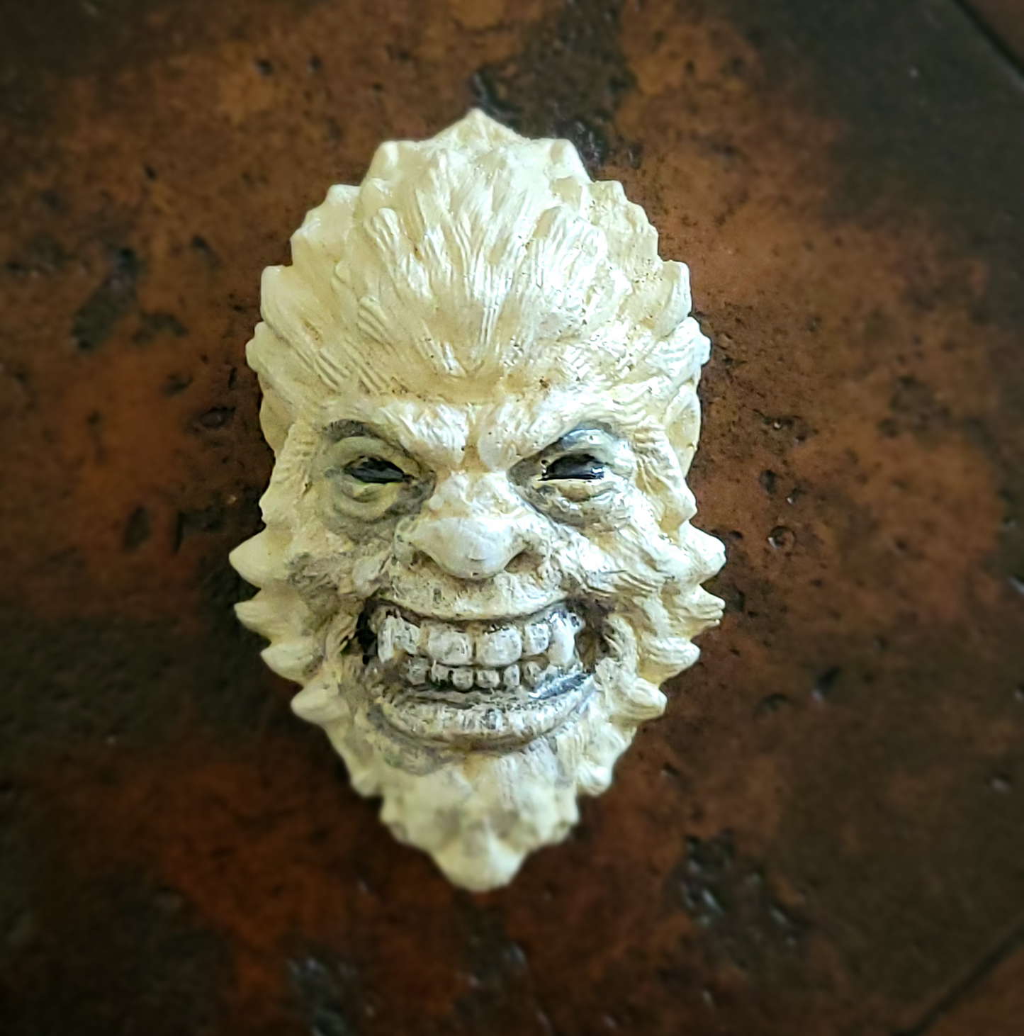 Off white angry Bigfoot 3D magnet